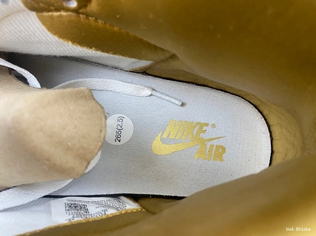 (Women's)  FD2596-107 58 High Retro Cozy Jordan 1 OG Gold Metallic 0621